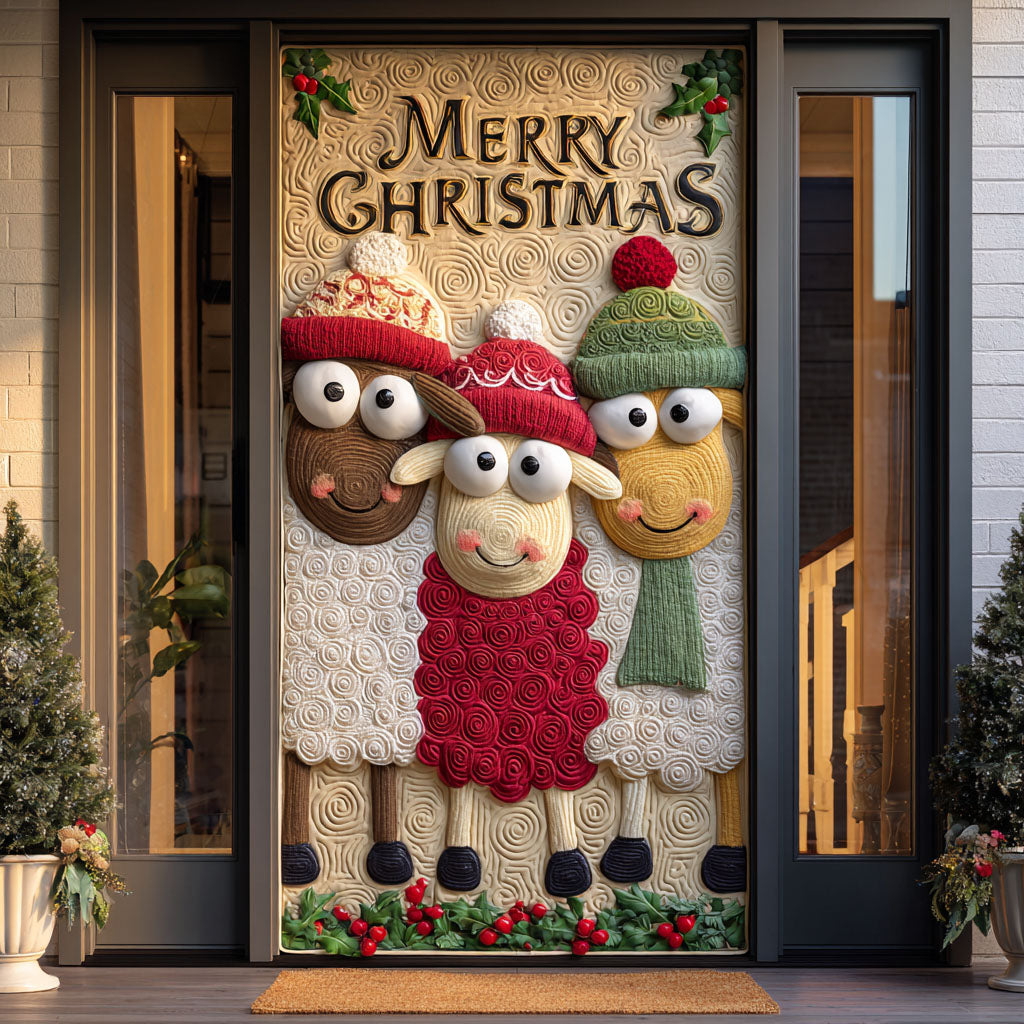 Holly Fleece Quilted Door Cover NCU0TP0023