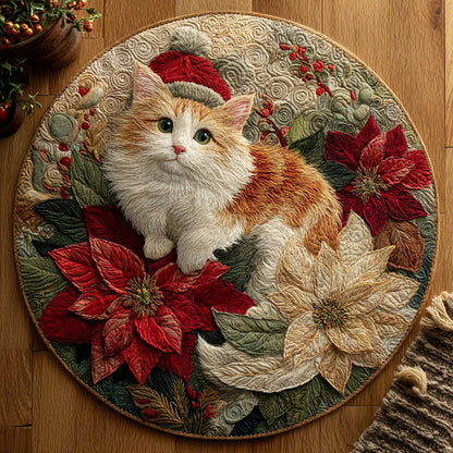 Hollyheart Wonder Quilted Round Mat NCU0DH366