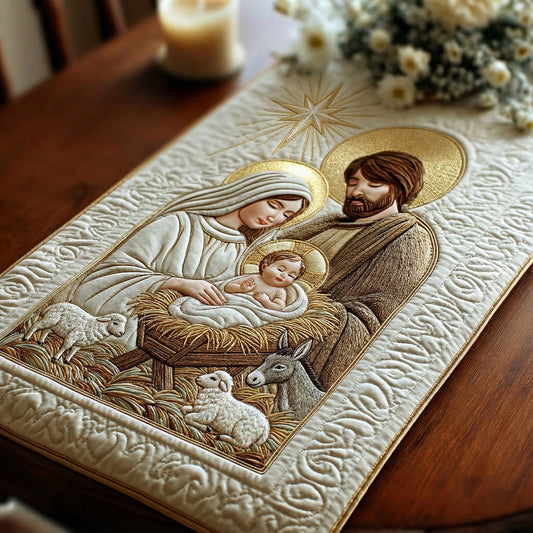 Holy Night Serenity Quilted Table Runner NCU0DH610