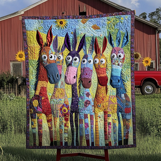 Hoofbeats of Happiness Quilted Blanket NCU0PT6466