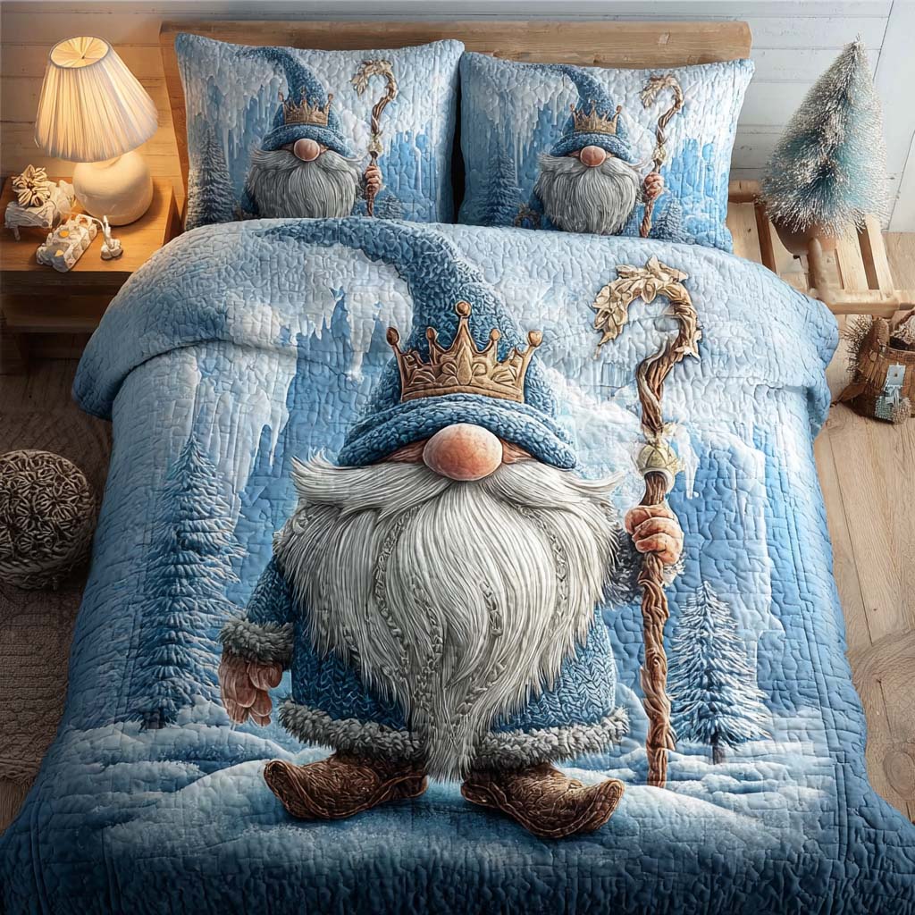 Ice King Gnome 3-Piece Quilted Bedding Set NCU0QQ097