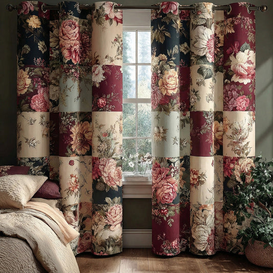 Indigo Cottage Quilted Curtains NCU0DH702