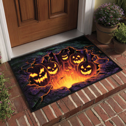 Inferno Pumpkin Doormat NCU0TD647