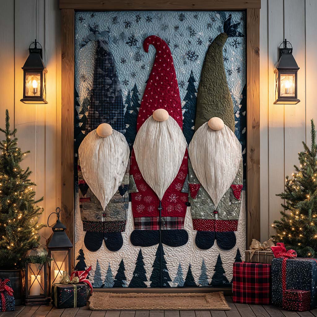 Jolly Old Man Quilted Door Cover NCU0TN05