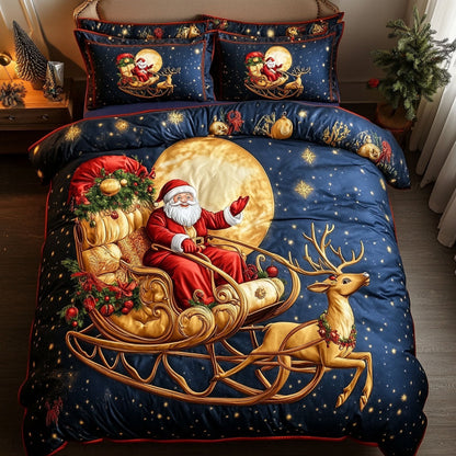 Jolly Saint Nick 3-Piece Quilted Bedding Set NCU0DK2752