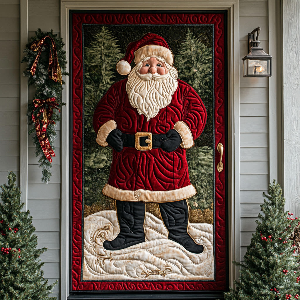 Jolly Santa Quilted Door Cover NCU0DH487