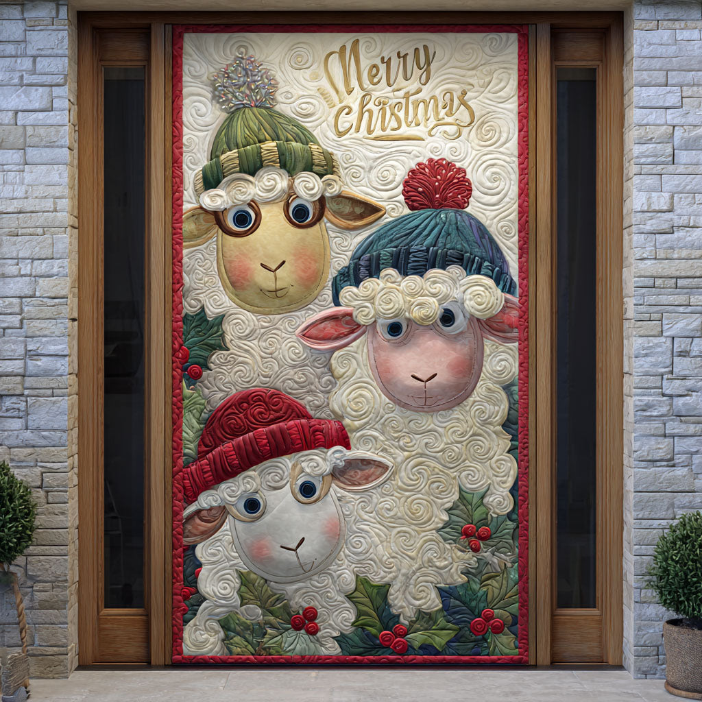Jolly Sheep Quilted Door Cover NCU0TP0024
