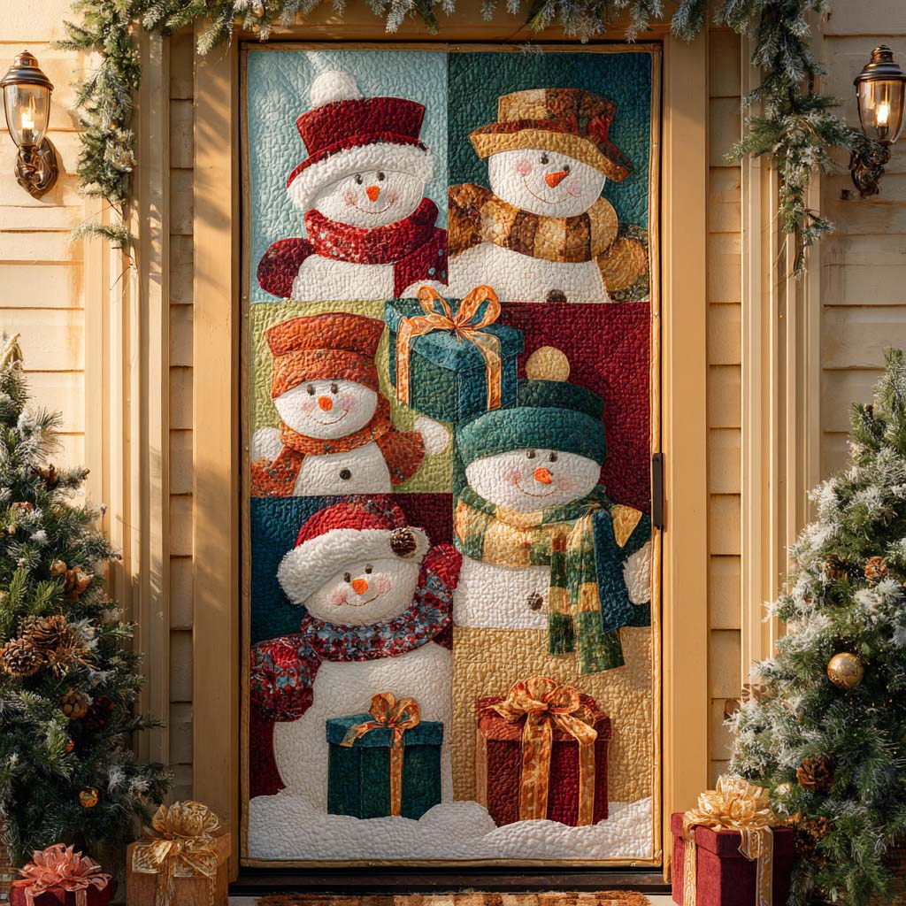 Jolly Snow Duo Quilted Door Cover NCU0DX010