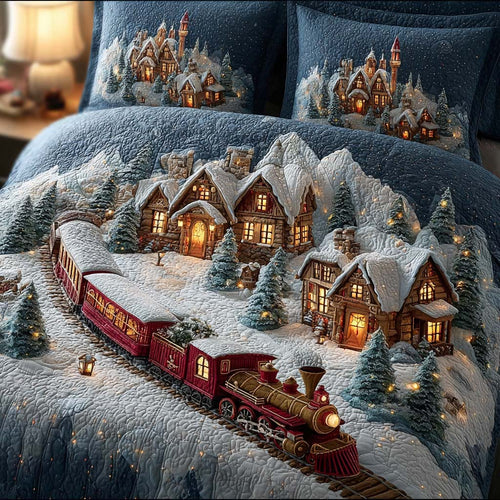 Jolly Town 3-Piece Quilted Bedding Set NCU0HT005