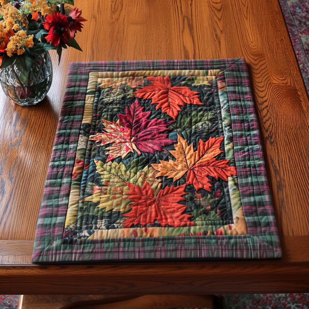 Joyful Maple Stroll Quilted Placemat NCU0NT8862