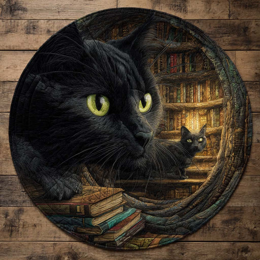 Keeper of Tomes Quilted Round Mat NCU0XD1035