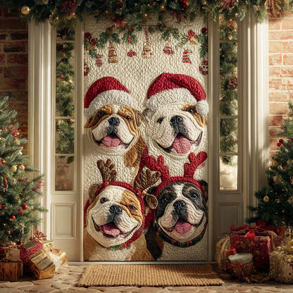 Let Them Greet Santa First Quilted Door Cover NCU0DH414