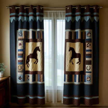Lone Mustang Quilted Curtains NCU0TN161