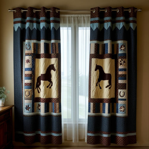 Lone Mustang Quilted Curtains NCU0TN161