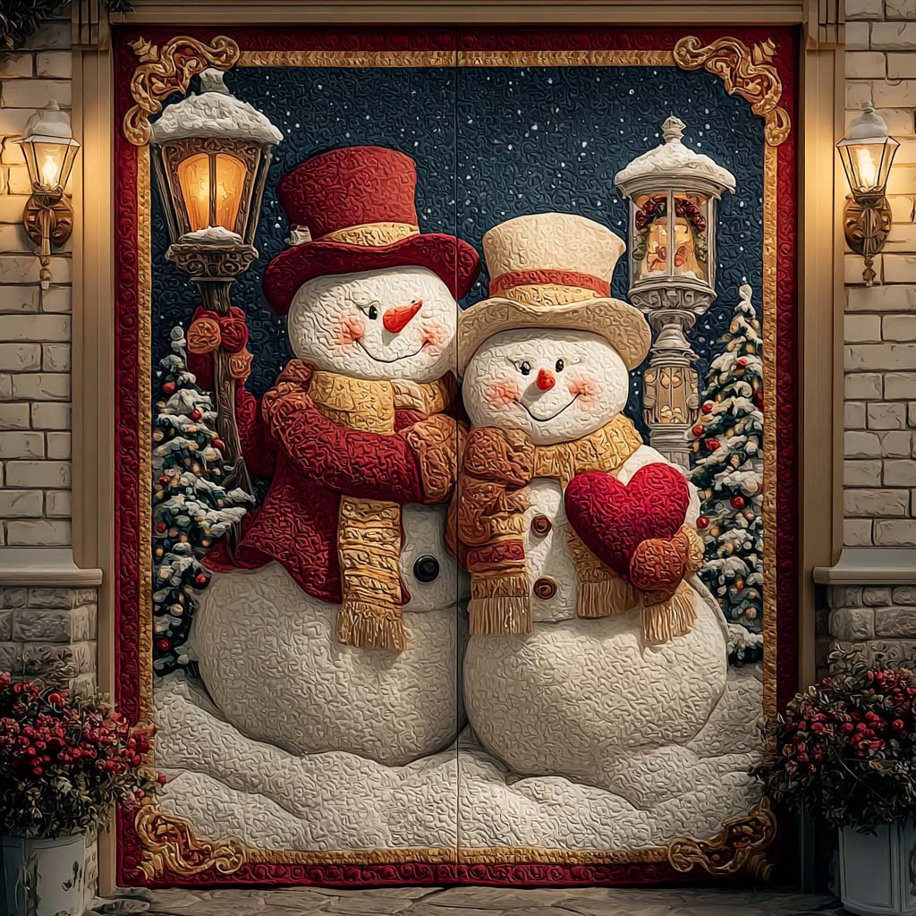 Lovely Couple Quilted Door Cover NCU0QQ104