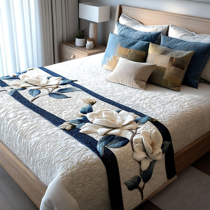 Magnolia Tranquil Quilted Bed Runner NCU0PT7893