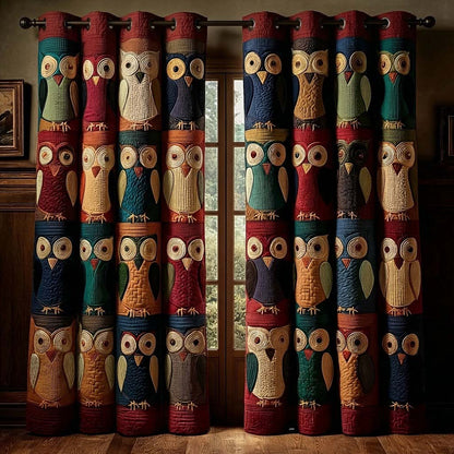 Majestic Owl Quilted Curtains NCU0QQ215