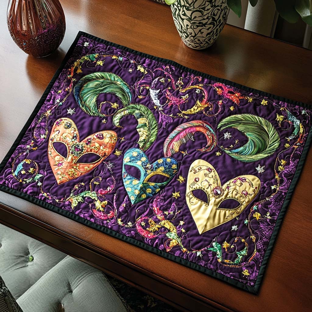 Mardi Gras Jubilee Quilted Place Mat NCU0DK4252