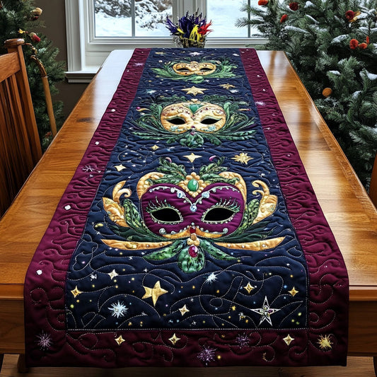 Mardi Gras Jubilee Quilted Table Runner NCU0DK4106