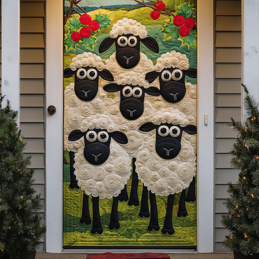 Merry Flock Quilted Door Cover NCU0TP0026