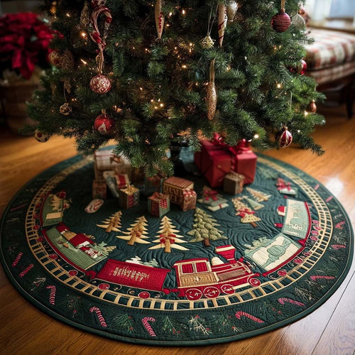 Merry Glow Christmas Quilted Tree Skirt NCU0TN92