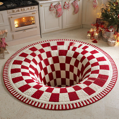 Merry Glow Quilted Round Mat NCU0TD360