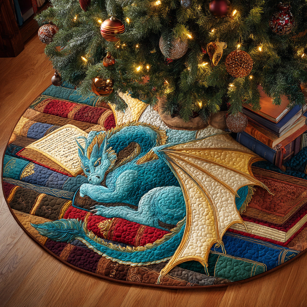 Moon Archive Dragon Christmas Quilted Tree Skirt NCU0ND019