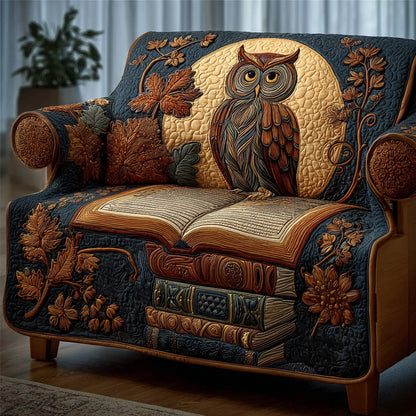 Moon Owl Quilted Sofa Cover NCU0DH637