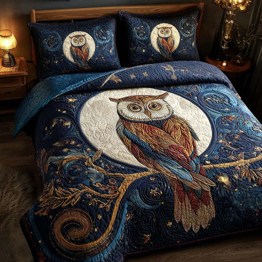 Moonlit Guardian 3-Piece Quilted Bedding Set NCU0QQ057