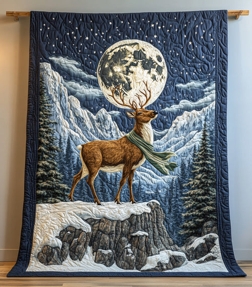 Moonlit Christmas Quilted Blanket NCU0DH359