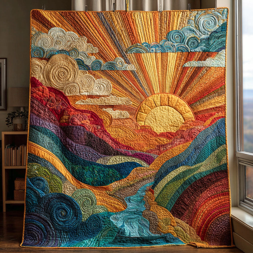 Morning Bliss Quilted Blanket NCU0TN138