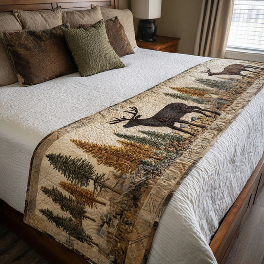 Morning Mist Quilted Bed Runner NCU0PT8377