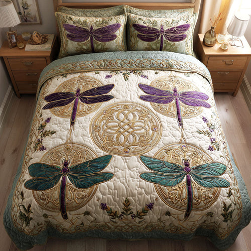 Mystic Garden 3-Piece Quilted Bedding Set NCU0TV1017