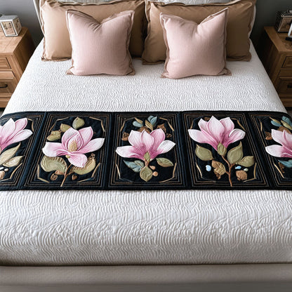 Natural Magnolia Quilted Bed Runner NCU0TN176