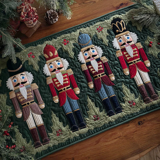 Noble Nutcrackers Quilted Table Runner NCU0TP0063
