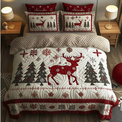 Noridc Christmas 3-Piece Quilted Bedding Set NCU0QQ023