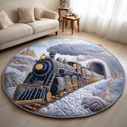 North Pole Express Quilted Round Mat NCU0TD1063