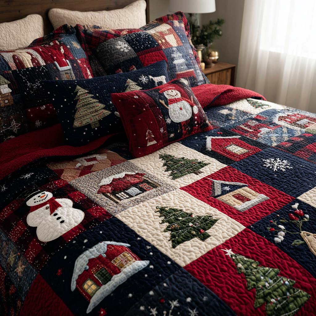 Northern Lights 3-Piece Quilted Bedding Set NCU0TN53