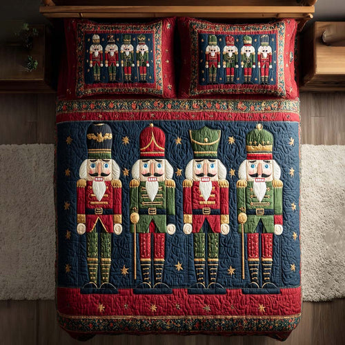 Nutcracker Dreams 3-Piece Quilted Bedding Set NCU0HT038