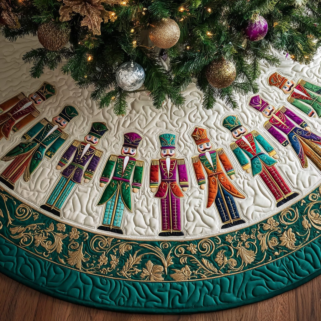 Nutcracker Gala Christmas Quilted Tree Skirt NCU0DH404