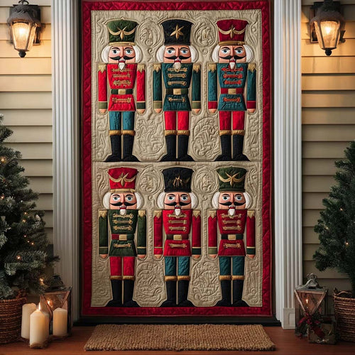 Nutcracker Holiday Shield Quilted Door Cover NCU0HT049