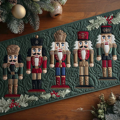 Nutcracker Lineup Quilted Table Runner NCU0TP0064