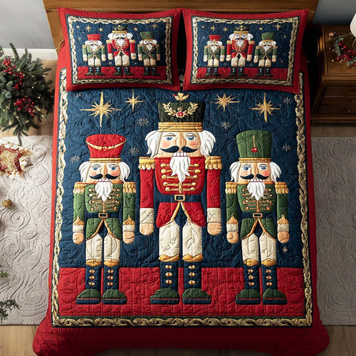 Nutcracker Magic 3-Piece Quilted Bedding Set NCU0HT042