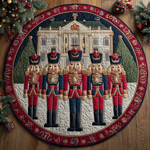 Nutcracker Mansion Quilted Round Mat NCU0QQ087