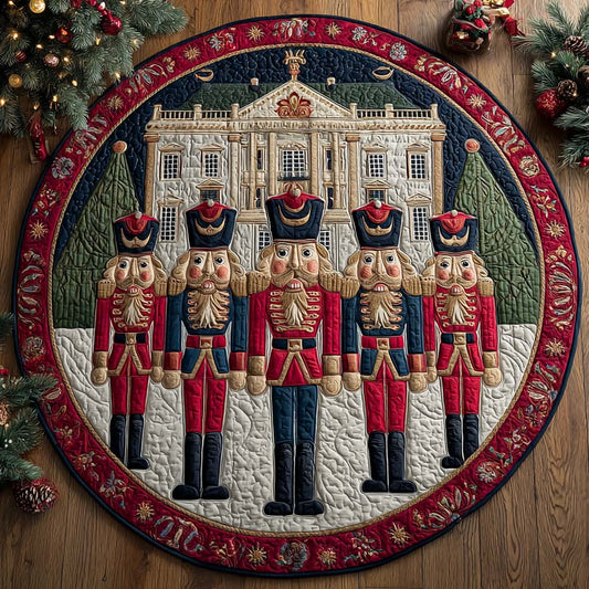 Nutcracker Mansion Quilted Round Mat NCU0QQ087