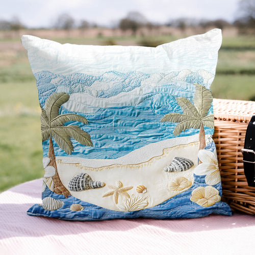 Ocean Garden Quilted Pillow Case NCU0VL1756