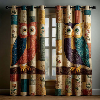 Owl Refuge Quilted Curtains NCU0QQ216