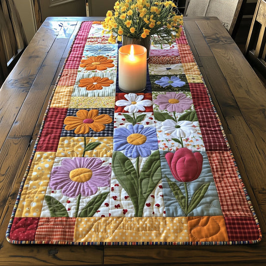 Petal Path Quilted Table Runner NCU0VH3685