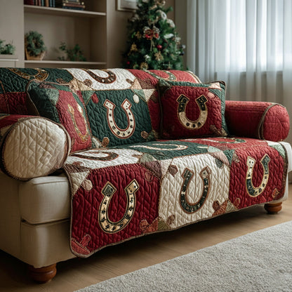 Prairie Fortune Quilted Sofa Cover NCU0DH551