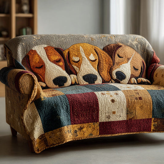 Puppy Dreams Quilted Sofa Cover NCU0DH568